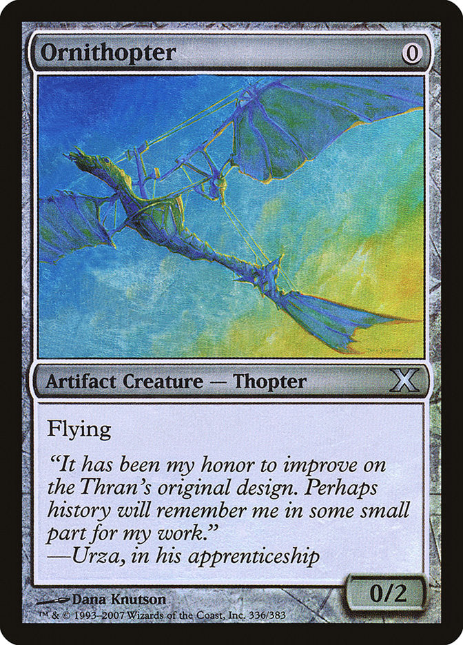 Ornithopter (Premium Foil) [Tenth Edition] | Arkham Games and Comics