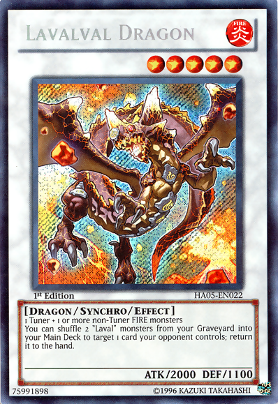 Lavalval Dragon [HA05-EN022] Secret Rare | Arkham Games and Comics