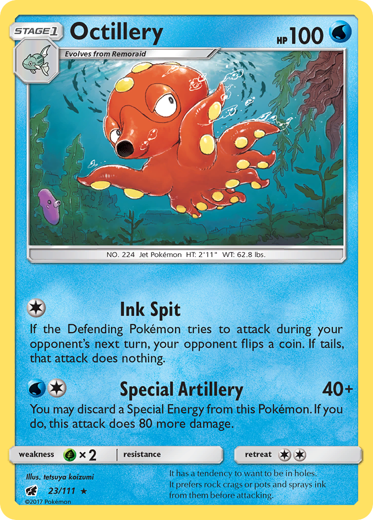 Octillery (23/111) [Sun & Moon: Crimson Invasion] | Arkham Games and Comics