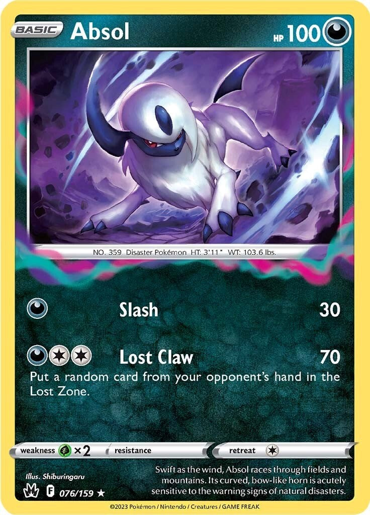 Absol (076/159) [Sword & Shield: Crown Zenith] | Arkham Games and Comics