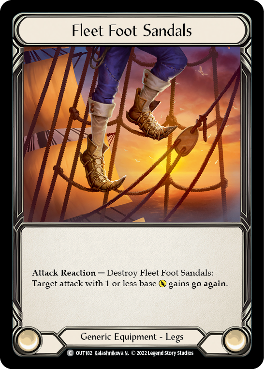 Fleet Foot Sandals [OUT182] (Outsiders)  Rainbow Foil | Arkham Games and Comics