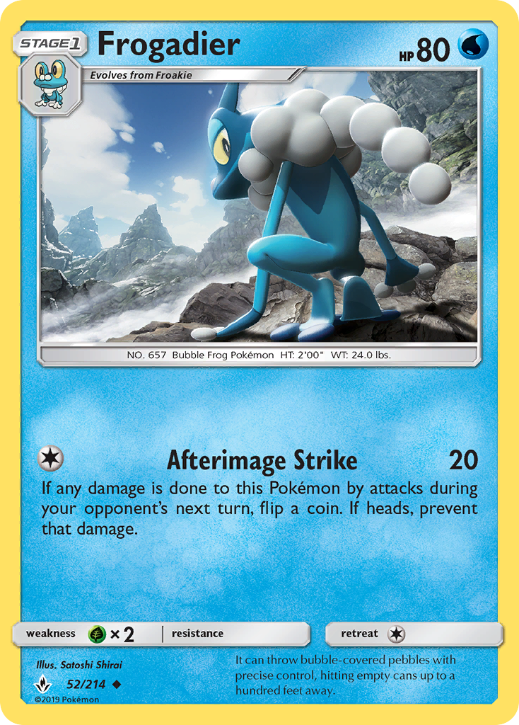 Frogadier (52/214) [Sun & Moon: Unbroken Bonds] | Arkham Games and Comics