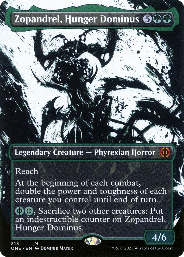 Zopandrel, Hunger Dominus (Borderless Ichor) [Phyrexia: All Will Be One] | Arkham Games and Comics