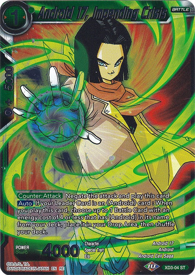 Android 17, Impending Crisis (XD3-04) [Ultimate Deck 2022] | Arkham Games and Comics
