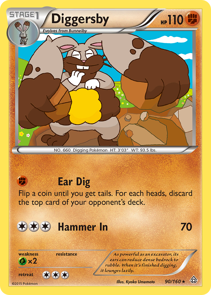 Diggersby (90/160) [XY: Primal Clash] | Arkham Games and Comics