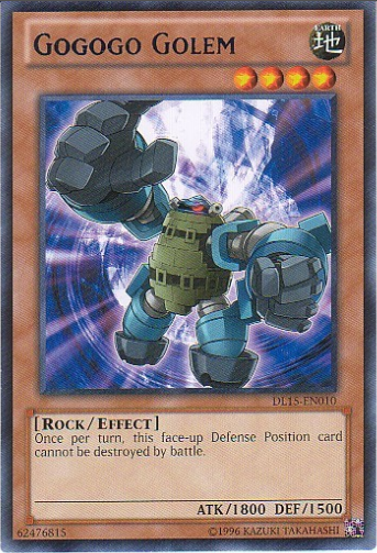 Gogogo Golem (Blue) [DL15-EN010] Rare | Arkham Games and Comics