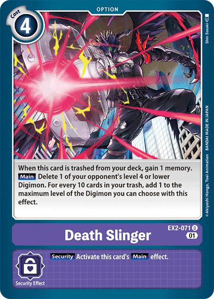 Death Slinger [EX2-071] [Digital Hazard] | Arkham Games and Comics