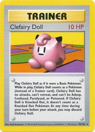 Clefairy Doll (70/102) [Base Set Shadowless Unlimited] | Arkham Games and Comics