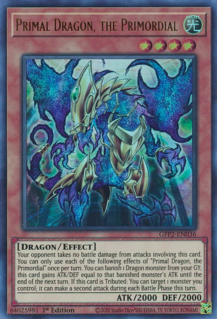 Primal Dragon, the Primordial [GFP2-EN036] Ultra Rare | Arkham Games and Comics