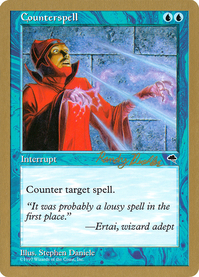 Counterspell (Randy Buehler) [World Championship Decks 1998] | Arkham Games and Comics