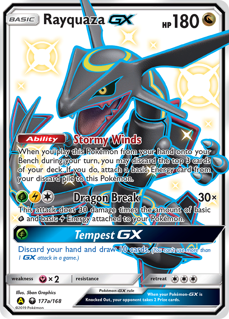 Rayquaza GX (177a/168) [Alternate Art Promos] | Arkham Games and Comics