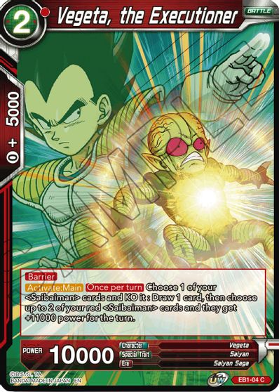 Vegeta, the Executioner (EB1-004) [Battle Evolution Booster] | Arkham Games and Comics