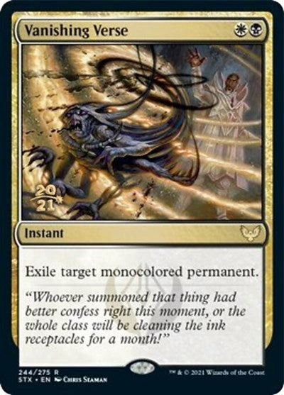 Vanishing Verse [Strixhaven: School of Mages Prerelease Promos] | Arkham Games and Comics