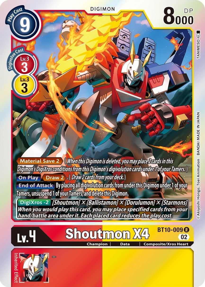 Shoutmon X4 [BT10-009] [Xros Encounter] | Arkham Games and Comics