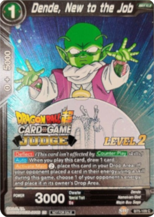 Dende, New to the Job (Level 2) (BT5-109) [Judge Promotion Cards] | Arkham Games and Comics