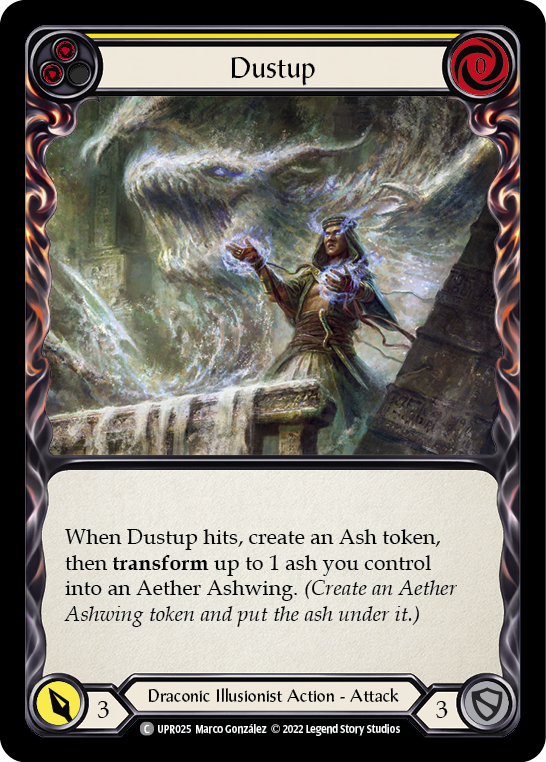 Dustup (Yellow) [UPR025] (Uprising)  Rainbow Foil | Arkham Games and Comics