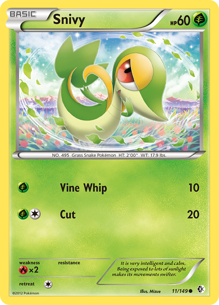 Snivy (11/149) [Black & White: Boundaries Crossed] | Arkham Games and Comics