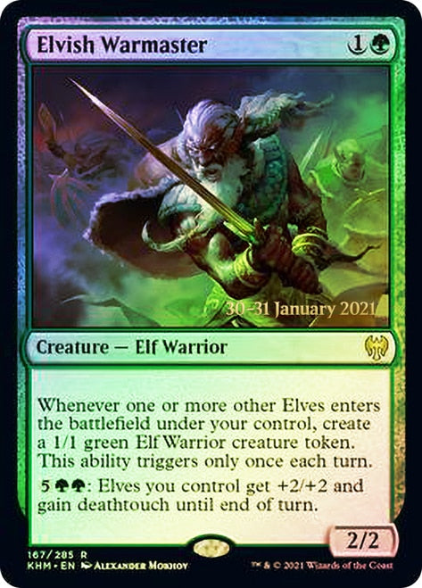 Elvish Warmaster  [Kaldheim Prerelease Promos] | Arkham Games and Comics