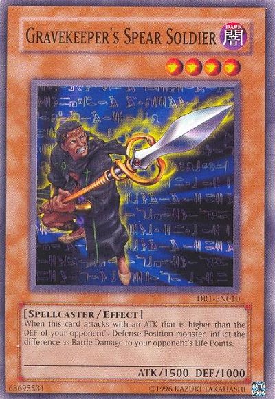 Gravekeeper's Spear Soldier [DR1-EN010] Common | Arkham Games and Comics