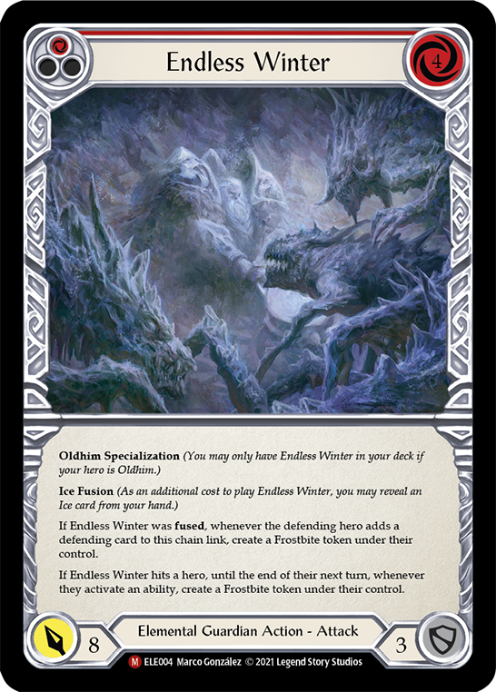 Endless Winter [ELE004] (Tales of Aria)  1st Edition Rainbow Foil | Arkham Games and Comics