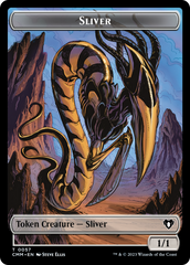 Copy (54) // Sliver Double-Sided Token [Commander Masters Tokens] | Arkham Games and Comics
