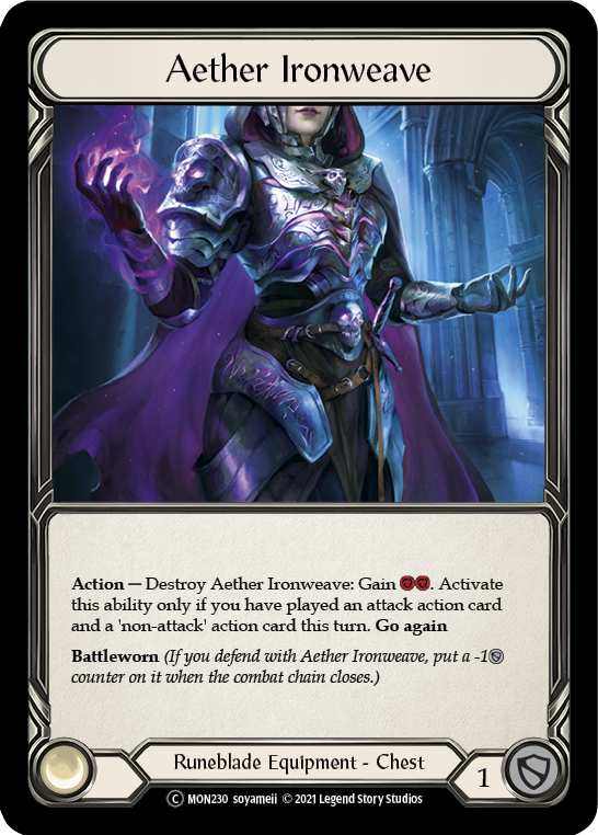 Aether Ironweave [U-MON230-RF] (Monarch Unlimited)  Unlimited Rainbow Foil | Arkham Games and Comics