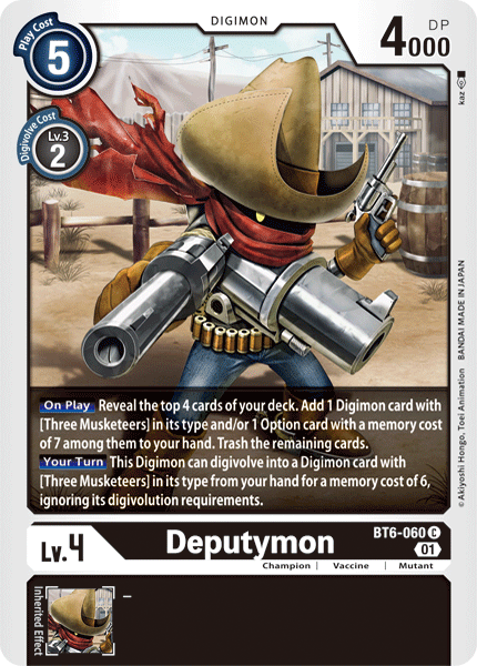 Deputymon [BT6-060] [Double Diamond] | Arkham Games and Comics