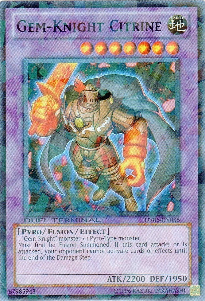 Gem-Knight Citrine [DT06-EN035] Super Rare | Arkham Games and Comics