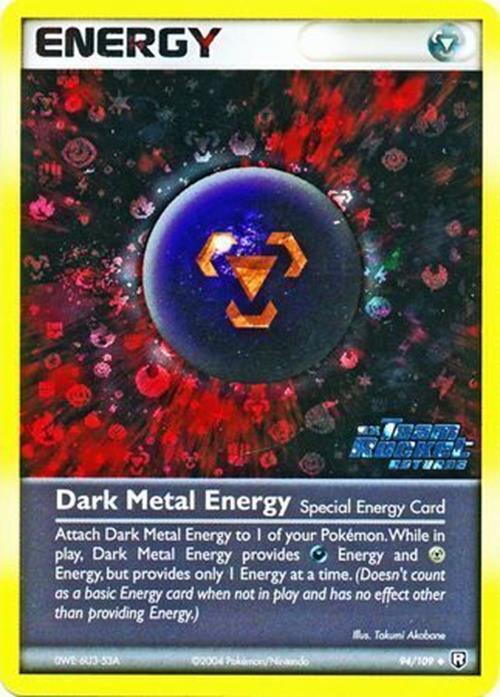 Dark Metal Energy (94/109) (Stamped) [EX: Team Rocket Returns] | Arkham Games and Comics