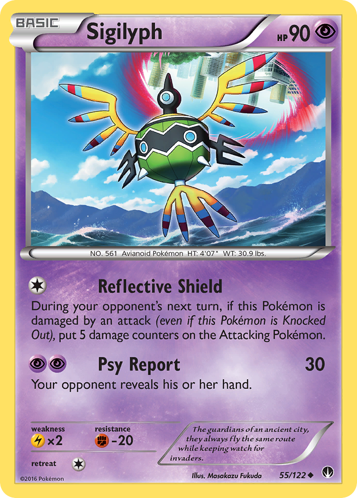 Sigilyph (55/122) [XY: BREAKpoint] | Arkham Games and Comics