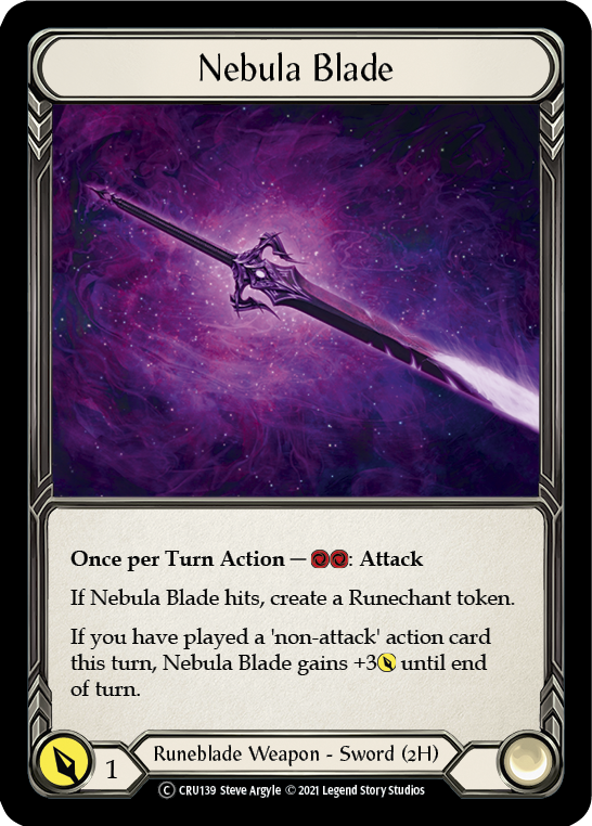 Nebula Blade [U-CRU139] (Crucible of War Unlimited)  Unlimited Rainbow Foil | Arkham Games and Comics