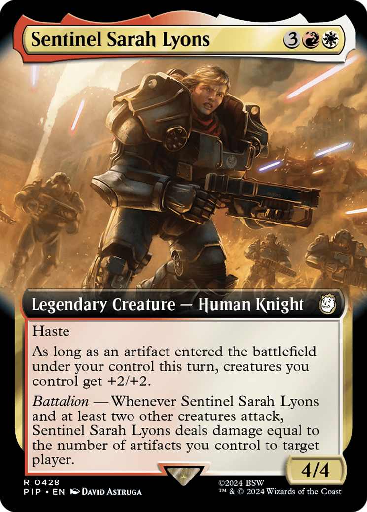 Sentinel Sarah Lyons (Extended Art) [Fallout] | Arkham Games and Comics