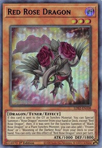 Red Rose Dragon (Blue) [LDS2-EN108] Ultra Rare | Arkham Games and Comics