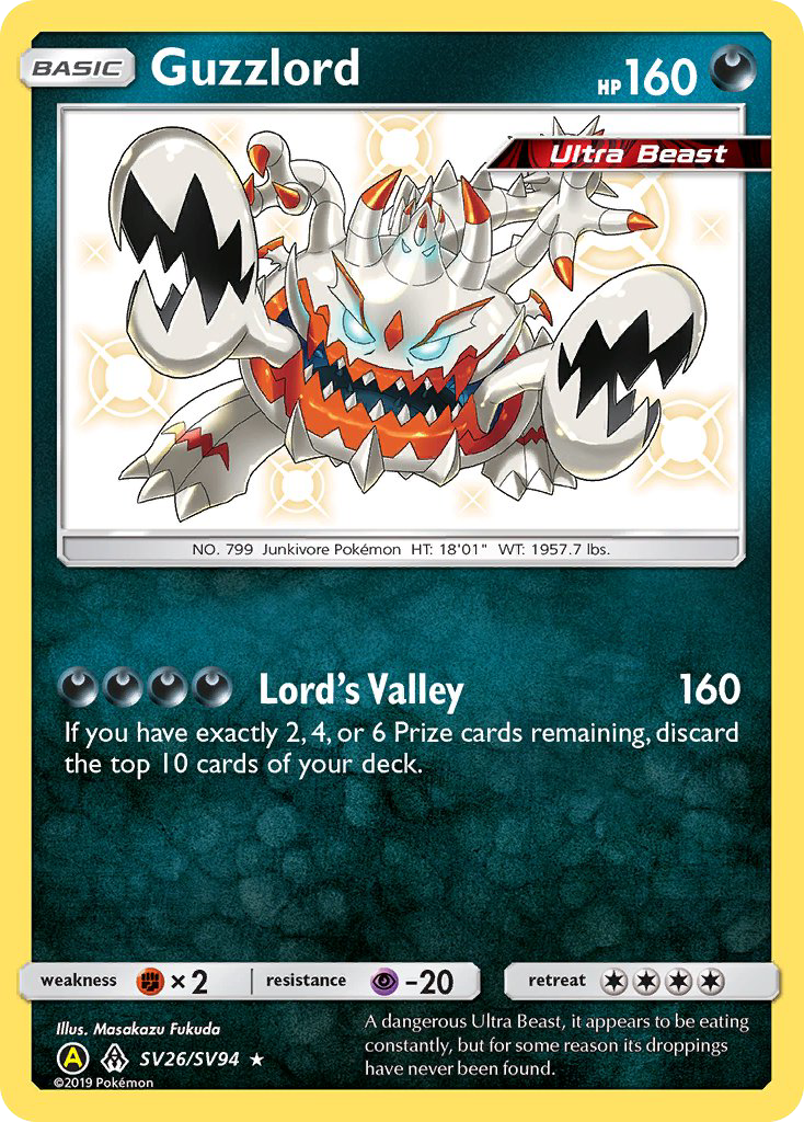 Guzzlord (SV26/SV94) [Sun & Moon: Hidden Fates - Shiny Vault] | Arkham Games and Comics