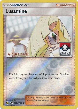 Lusamine (153a/156) (League Challenge Alt Art 4th Place) [Sun & Moon: Ultra Prism] | Arkham Games and Comics