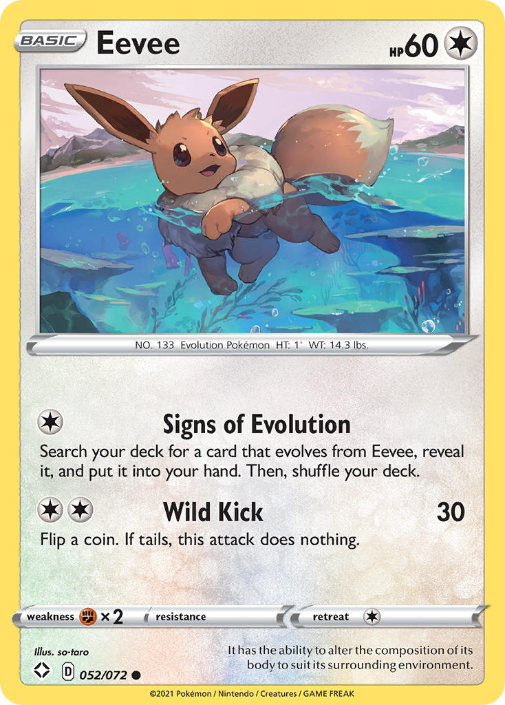 Eevee (052/072) [Sword & Shield: Shining Fates] | Arkham Games and Comics