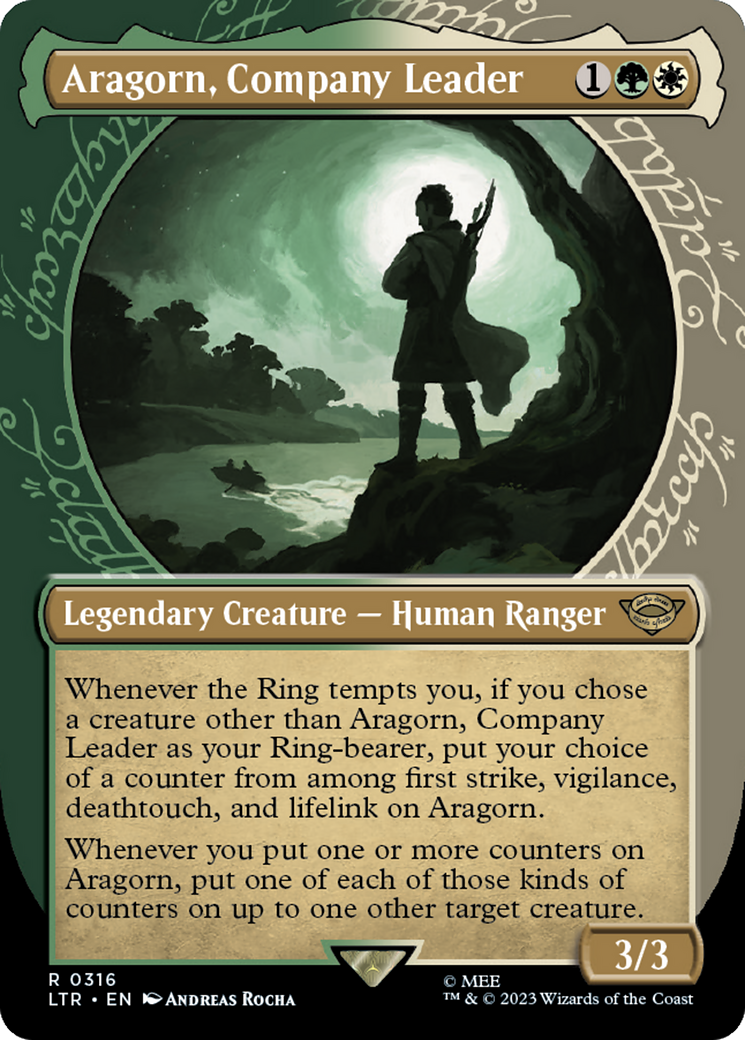 Aragorn, Company Leader (Showcase Ring Frame) [The Lord of the Rings: Tales of Middle-Earth] | Arkham Games and Comics