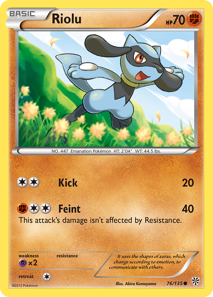Riolu (76/135) [Black & White: Plasma Storm] | Arkham Games and Comics