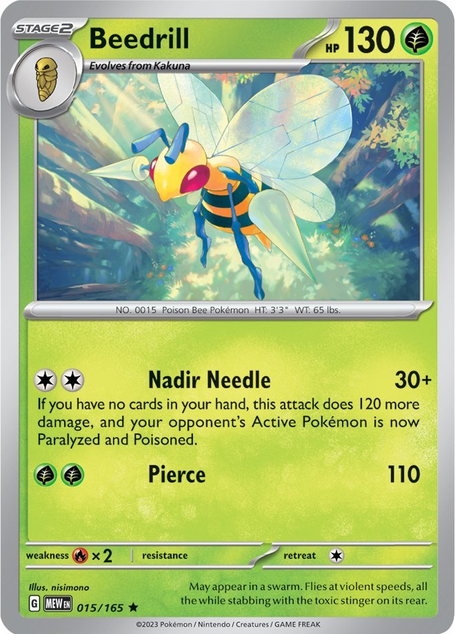 Beedrill (015/165) [Scarlet & Violet: 151] | Arkham Games and Comics
