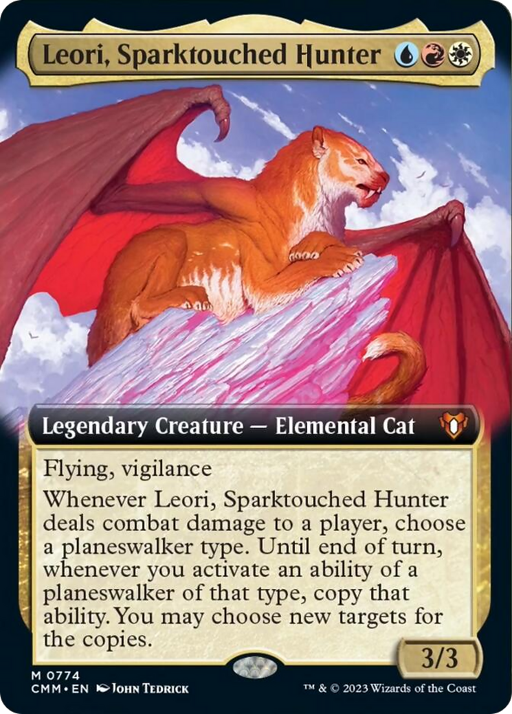 Leori, Sparktouched Hunter (Extended Art) [Commander Masters] | Arkham Games and Comics