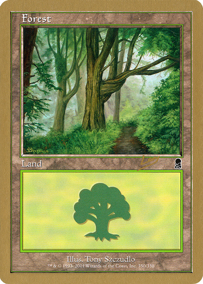 Forest (rl350) (Raphael Levy) [World Championship Decks 2002] | Arkham Games and Comics