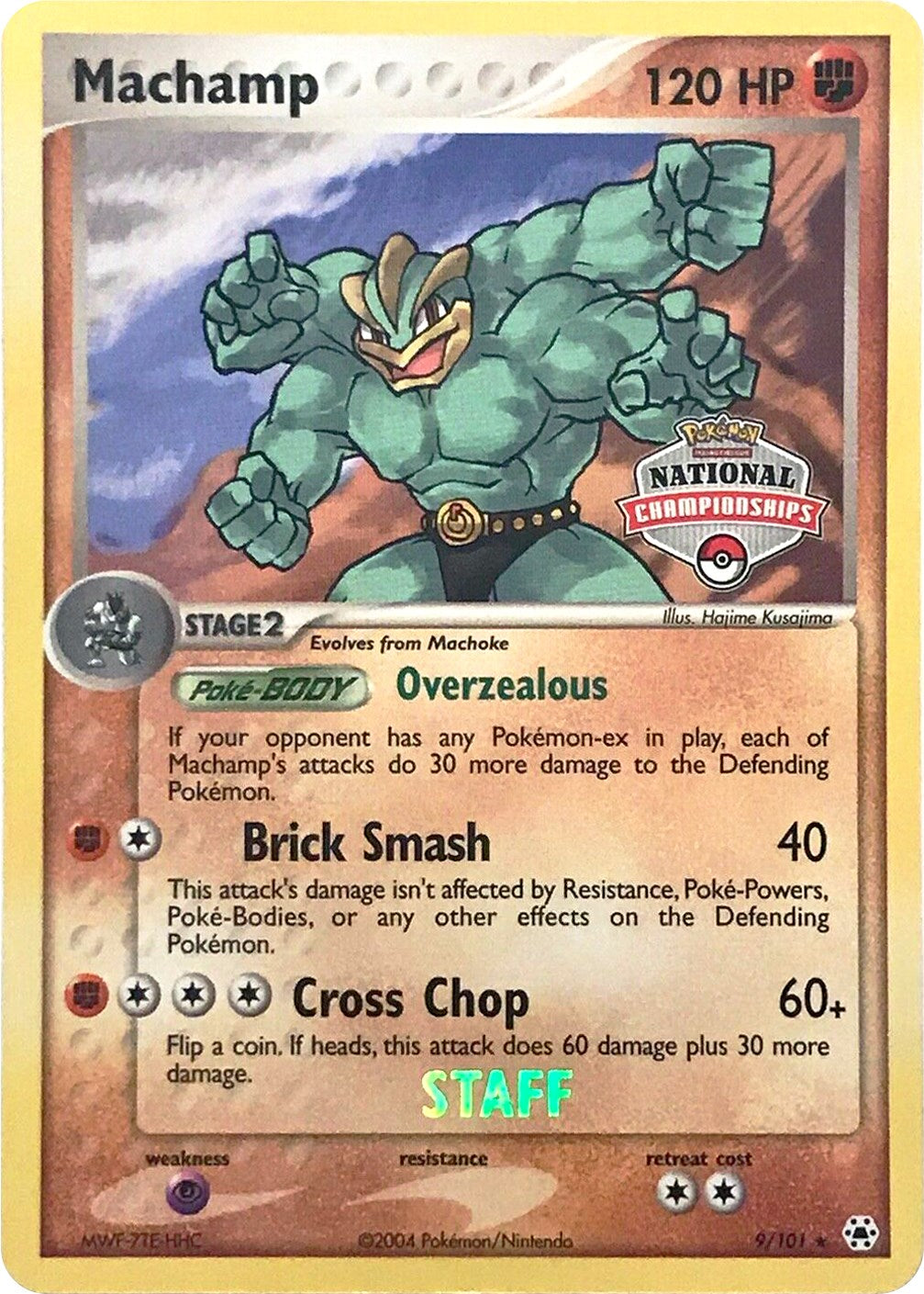 Machamp (9/101) (National Championships Promo) (Staff) [EX: Hidden Legends] | Arkham Games and Comics