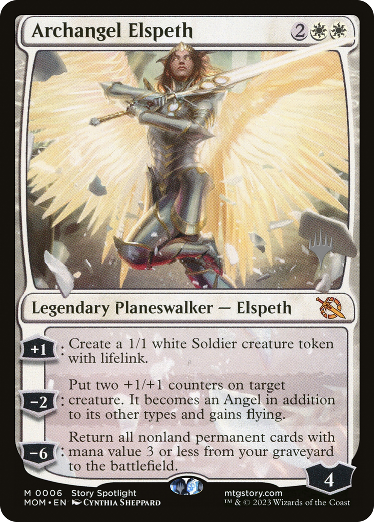 Archangel Elspeth (Promo Pack) [March of the Machine Promos] | Arkham Games and Comics