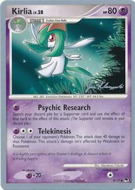 Kirlia LV.28 (8/17) (Psychic Lock - Jason Klaczynski) [World Championships 2008] | Arkham Games and Comics