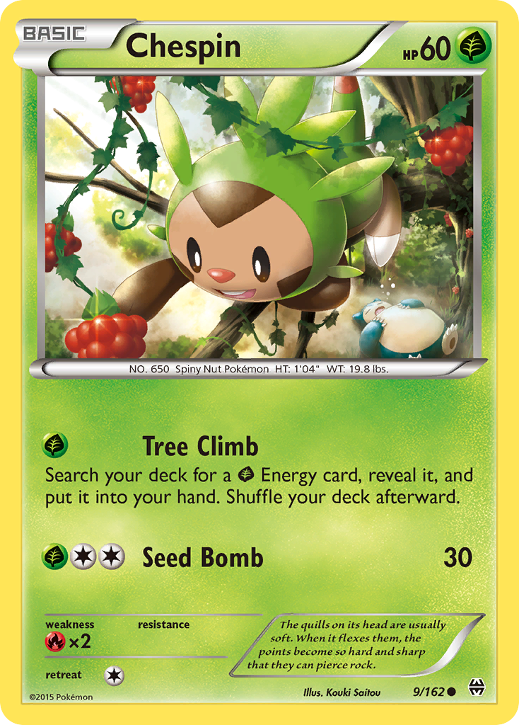 Chespin (9/162) [XY: BREAKthrough] | Arkham Games and Comics