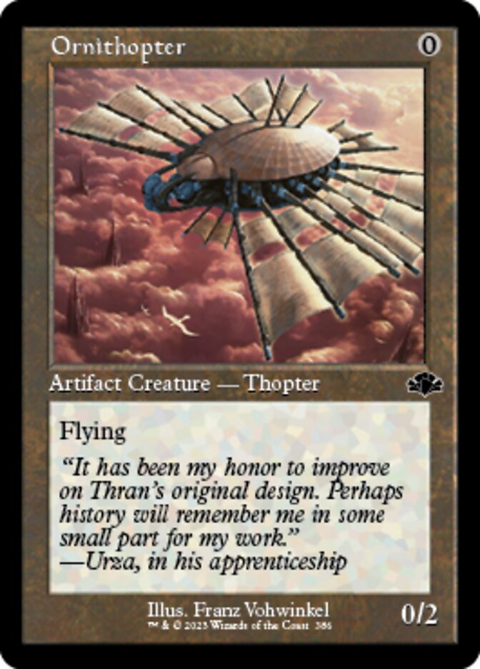 Ornithopter (Retro) [Dominaria Remastered] | Arkham Games and Comics