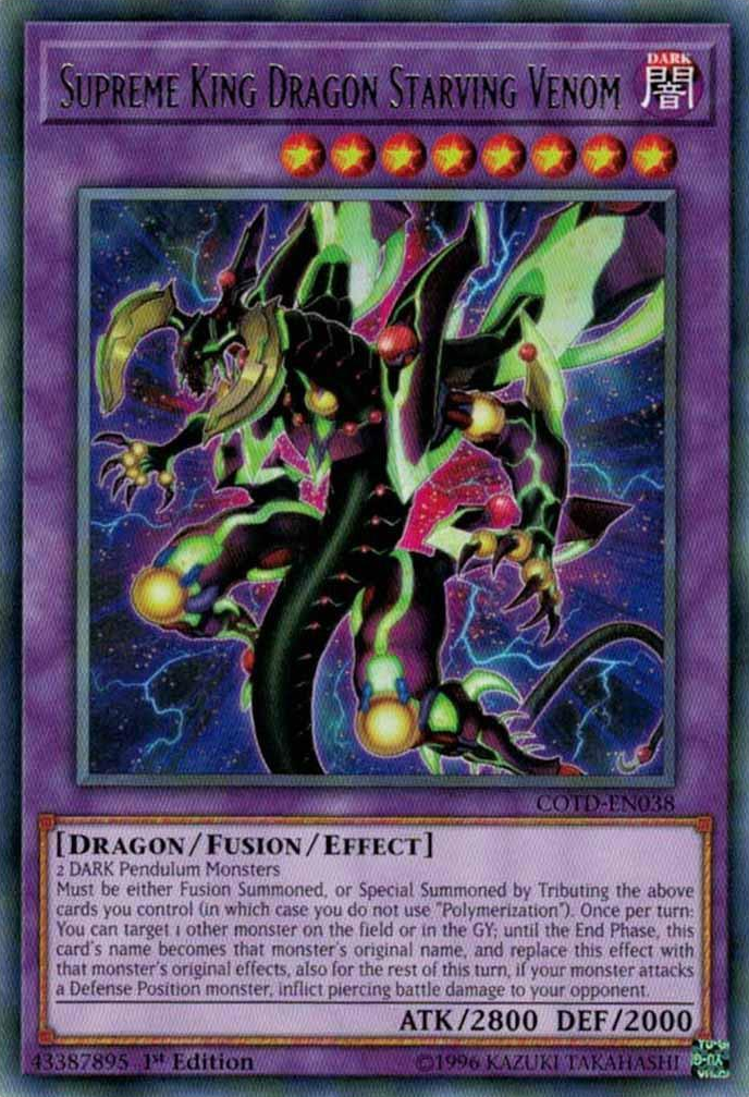 Supreme King Dragon Starving Venom [COTD-EN038] Rare | Arkham Games and Comics