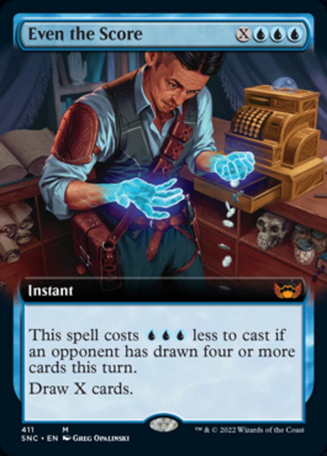 Even the Score (Extended Art) [Streets of New Capenna] | Arkham Games and Comics