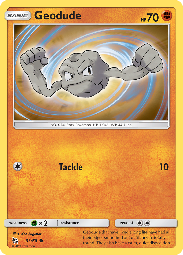 Geodude (33/68) [Sun & Moon: Hidden Fates] | Arkham Games and Comics