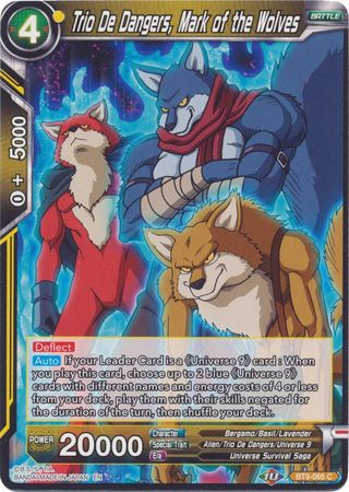 Trio De Dangers, Mark of the Wolves (Reprint) (BT9-065) [Battle Evolution Booster] | Arkham Games and Comics